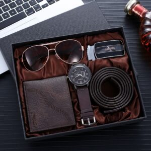 Sunglasses + Belt + Watch & Wallet Set